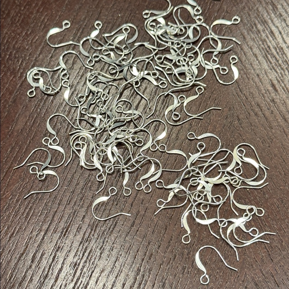 60+ Silver Earring Finding Hooks